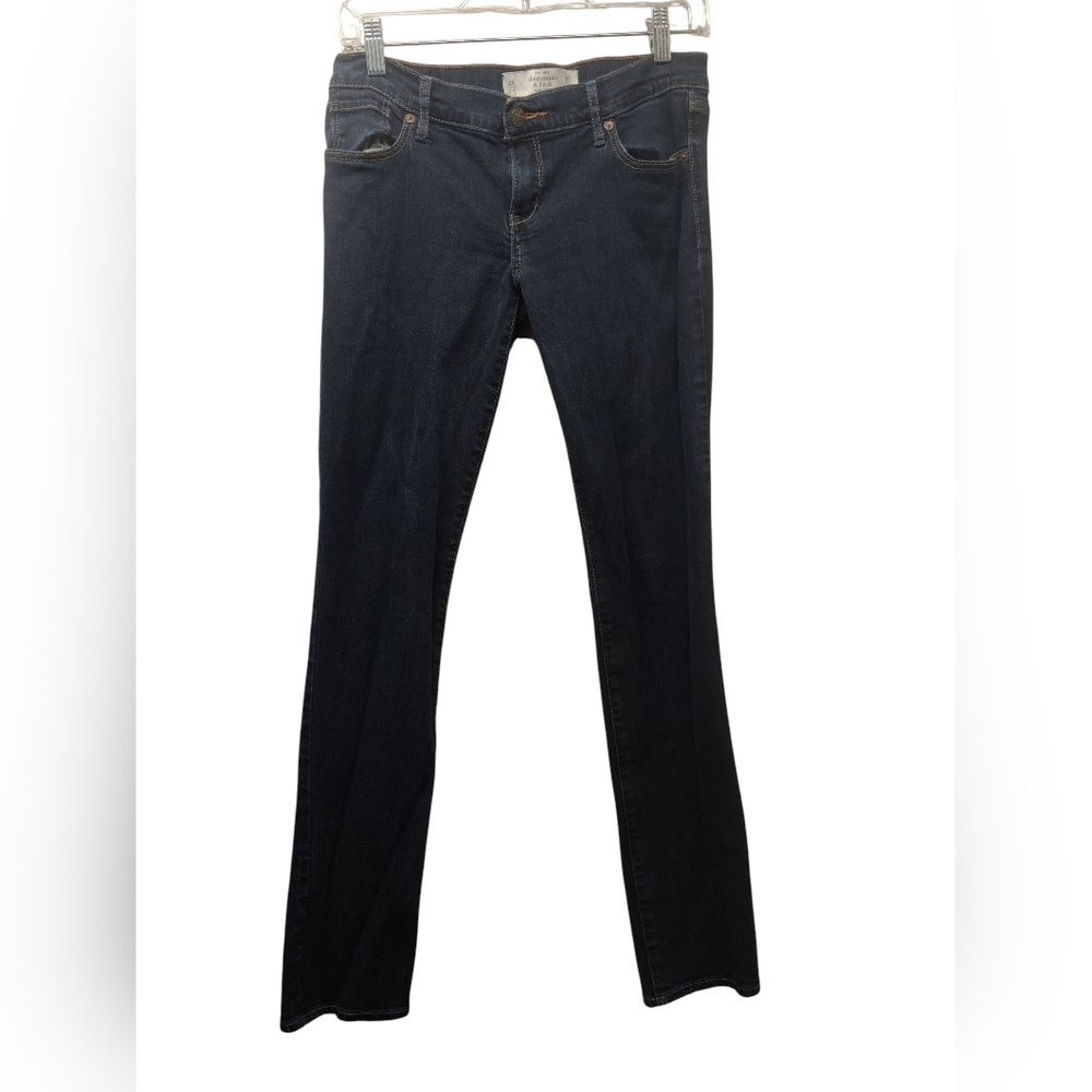 Vintage y2k Abercrombie and Fitch  womens Erin 4R Jeans long 27 x 33 dark wash